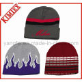 Customs Cheap Acrylic Jacquard Knitted Winter Reversible Beanie